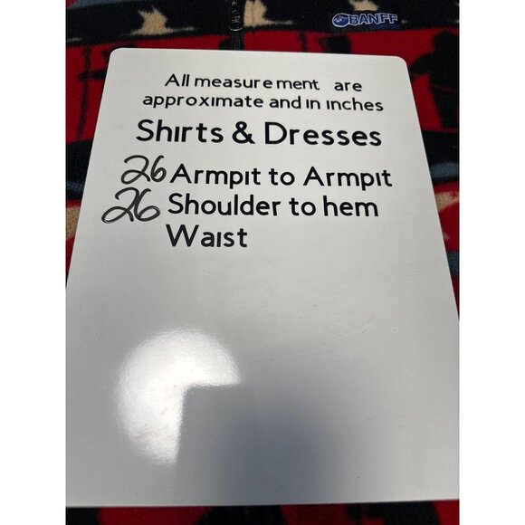 Banff Designs Polartec Fleece Jacket Red Black Pattern Full-Zip Men's Size XL - Picture 9 of 9